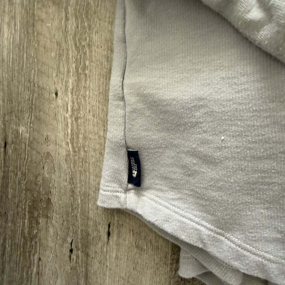 The North Face Belted Wrap Sweatshirt Womens Size Large Light Gray Cardigan - Picture 6 of 9